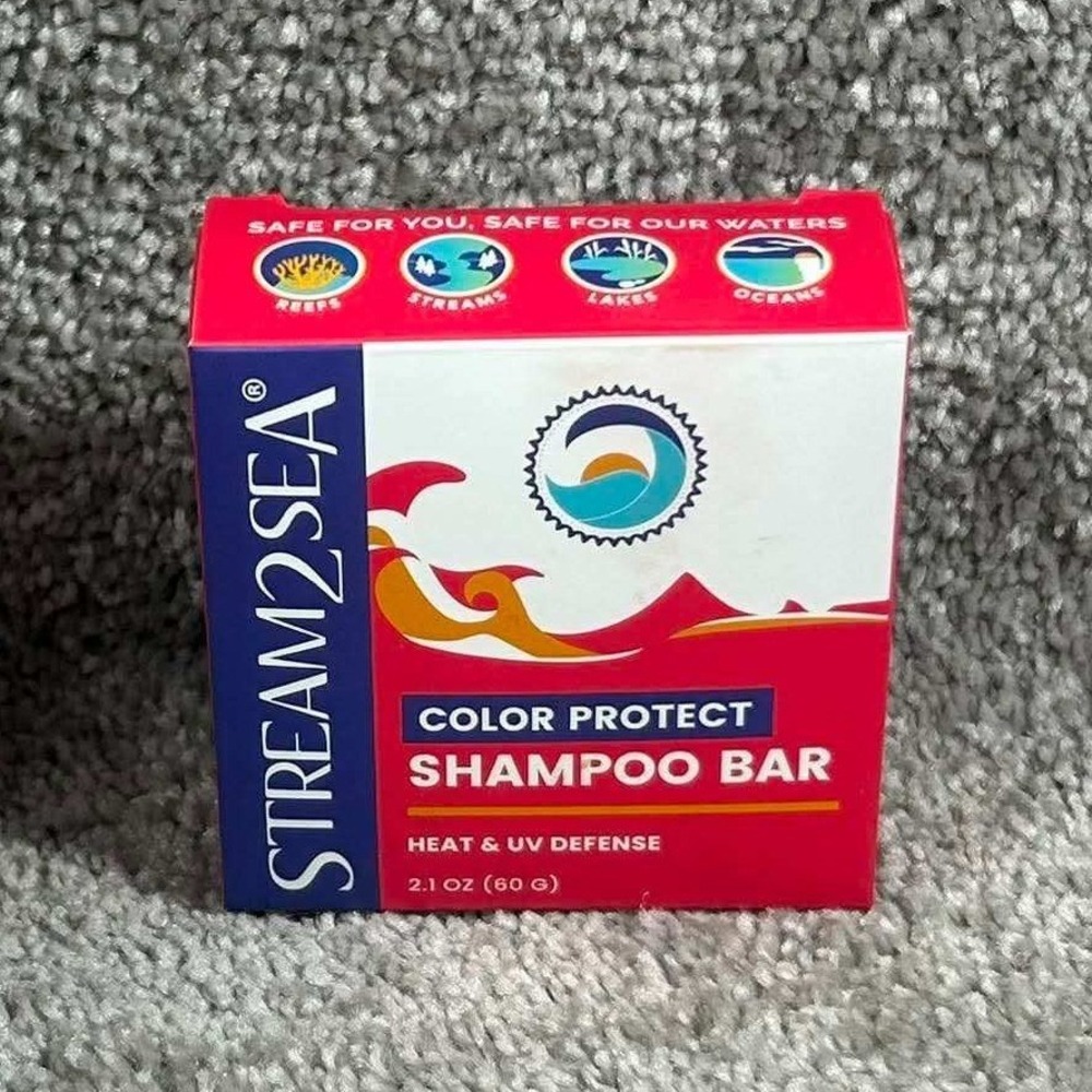 Stream2Sea Shampoo Bar Color Protect Heat UV Defense Reef Safe 2.1oz Unisex NEW